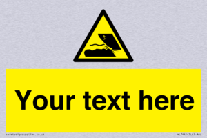 Custom Warning submerged objects in watercraft areas